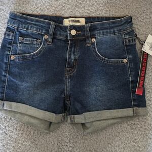 NWT Rock & Roll Girl's Denim Shorts in Dark Blue Size 16